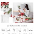 thumbnail image 4 of Christmas Balls Poinsettia Throw Flannel Blanket 30x40In Fir Leaves Winter Snowflakes White Backgroud Super Soft Cozy Bed Blanket, Lightweight Plush Fuzzy Bed Throw for Bedroom Sofa Couch Living Room, 4 of 4