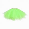thumbnail image 2 of mgoYE Girl's Short Vintage Ballet Bubble Puffy Tutu Petticoat Skirt(Light Green,2-12 Years), 2 of 4
