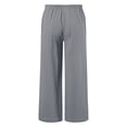 thumbnail image 4 of CAIVO Kids Capri Pants Summer Leisure Wide Leg Elastic Waist Linen Cropped Pant Beach For Girls Boys Trousers Cute Summer Bottoms for Toddler Playful Casual Styles, 4 of 4