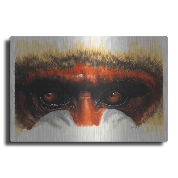 Luxe Metal Art 'Eye-Catching' by Barbara Keith, Metal Wall Art, 36"x24"