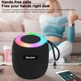 thumbnail image 5 of Latrodar Wireless Bluetooth Sound System, Colorful RGB Night Light, Outdoor Portable Eco-Friendly Material Clear Sound Quality Black Home Stuff, 5 of 5