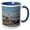 Blue/White, variant on 3drose, Fisgard Lighthouse, Victoria, British Columbia, Canada, 15oz Mug