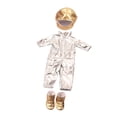 thumbnail image 3 of Traje de muñeca americana de 18 pulgadas, ropa hecha a mano, ropa para muñecas, accesorios para muñecas de bebé de 43cm Plata Hugo Pantalones cortos de muñeca, 3 of 7
