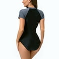 thumbnail image 5 of SDNall Surfing Swimsuits for Women swimsuit Printed Long Sleeved Zipper Surfing Suit Diving Suit Bikini ,Sizes：S-2XL, 5 of 8