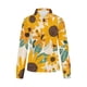 thumbnail image 4 of Fiudx Ofertas de La Semana Camisa con Botones de Solapa Estampada Serie Naranja Informal Regular de Manga Larga para Mujer, 4 of 4