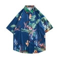 thumbnail image 2 of Fznquz Summer Shirts for Men Hawaiian Short Sleeve Shirt Button-Up Casual Mens Clothes, 2 of 9