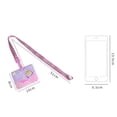 thumbnail image 2 of Student Ins style Bank Card Cartoon Lanyard Double-sided pattern Bus Card Cover Card Case Credit ID Card Card Holder 3, 2 of 8