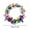 colorful, variant on Nkmbld Floral Garland Simulated Garland Decoration Wreath for All Seasons,Spring and Summer Wreaths for Front Door Outside or Indoor