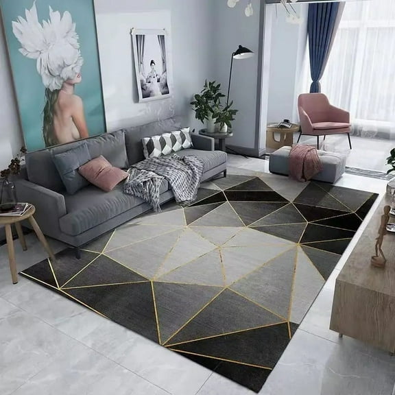 Nordic Geometry Carpets Living Room Sofas Coffee Table Mats House Decorations Large Washable Rugs for Bedroom Carpet Non-slip