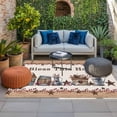 thumbnail image 2 of Farmhouse Outdoor Rug for Patio/Deck/Porch, Non-Slip Large Area Rug 5 x 7 Ft, Country Star Barn Berry Brown Wood Plank Indoor Outdoor Rugs Washable Area Rugs, Reversible Camping Rug Carpet Runner, 2 of 8