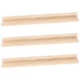 thumbnail image 1 of 3 Pcs Wooden Domino Racks Letter Racks Domino Trays Tiles Holders Domino Holders Organizer For Crafts Domino Game Mexican Train, 1 of 1