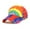 Multicolor, variant on beishanbush Visors Fashion Unisex Men Women Tie-dyed Sun Hat Adjustable Baseball Cap Hop Hat Red