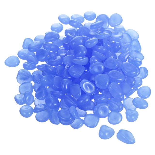 Unique Bargains 900Pack Glow Rocks 13-17mm Decoration Pebbles Luminous Stones Decor Dark Blue