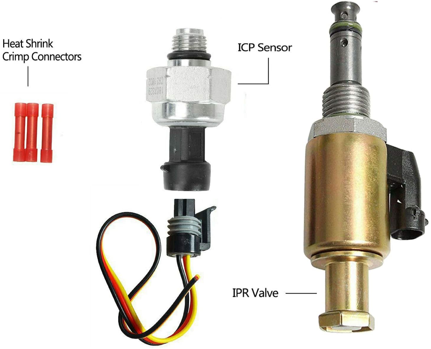 For Ford F-250 F350 7.3L IPR ICP Pressure Fuel Injection Regulator Sensor Valve