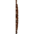 thumbnail image 4 of Ekena Millwork 18"W x 18"H x 3 1/4"ID x 1 1/2"P Crawley Ceiling Medallion (Fits Canopies up to 6 3/4"), Hand-Painted Burnished Mahogany Crackle, 4 of 5