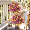 thumbnail image 6 of Artificial Topiary Ball Flowers For Outdoors Planters, Spring Decoration with Spike, UV Resistant Faux Summer Plants, Fake Bushes Indoor Decor, Mix 4 Colors for Garden, Porch & Patio(MC, 1PC), 6 of 11