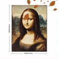 thumbnail image 3 of Qisvanset Mona Lisa Portrait Art Decor Canvas Wall Art 15.75x11.81 Inches, 3 of 8