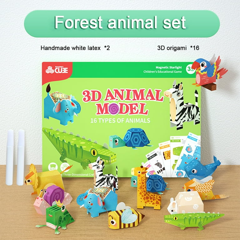 MIREONETRY Origami Kit for Kids Ages 5-8,16 Style 3D Animal - Import It All