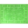 thumbnail image 1 of Ahgly Company Indoor Rectangle Oriental Green Industrial Area Rugs, 7' x 9', 1 of 4