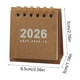 thumbnail image 3 of Calendario de escritorio pequeño vintage 2026, mini calendario pequeño, adorno de escritorio, calendario portátil en espiral para estudiantes., 3 of 6