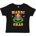 thumbnail image 3 of Inktastic Mardi Gras with Green Masquerade Mask Boys or Girls Toddler T-Shirt, 3 of 5