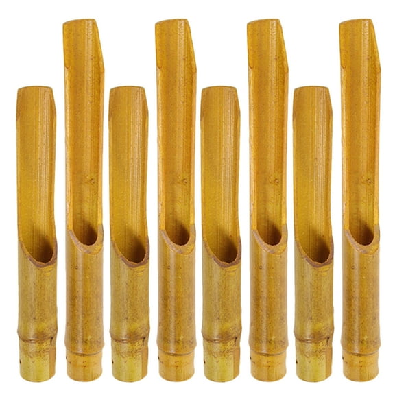 MRLESS 8-Piece Bamboo Wind Chime Tubes for DIY Crafts Japanese Style Replacement Parts and Accessories for Bamboo Wind Chimes