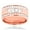 Rose, variant on Unique 14K Natural Diamond Mens Ring Comfort Fit Band For Him (Rose Gold Size 8.5)