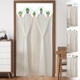 thumbnail image 1 of Xihbxyly Cortina de Encaje para Puerta, Diseño de Doble Capa, Elegante Tela de Poliéster, Instalación Sin Taladros, Bloquea La Luz Solar, Decoración Del Hogar, Versátil para Puertas y Armarios, Tamañ, 1 of 7