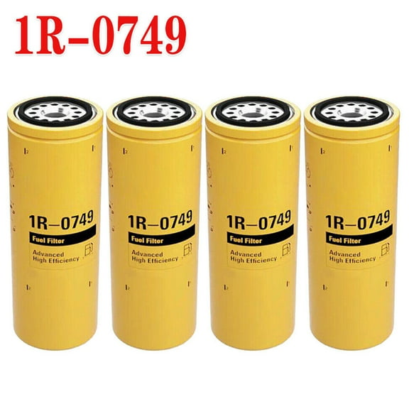 4 Pack 1R-0749 Fuel Filter Fits For CATERPILLAR /CAT 1R0749 Replacement Filter