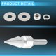 thumbnail image 5 of Tornillos de matrícula M6 universales para motocicletas Unique Bargains de 5.4 cm, kit de tornos de matrícula antirrobo de aleación de aluminio tono plateado, 4 piezas, 5 of 6