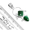 thumbnail image 2 of Natural Malachite Women Jewelry 925 Sterling Silver Pendant, 2 of 4