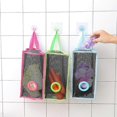 thumbnail image 3 of Kitchen Large Capacity Grid Fruit Vegetable Storage Bag Durable Wear-Resistant Mesh Space Saver Bags Indoors and Outdoors, 3 of 4
