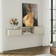 thumbnail image 5 of Floating Entertainment Center with Charging Station, Wall Mounted TV Stand, Media Console Center with Storage, Modern Shelf Hanging Hutch Component Under TV,59'', 5 of 9