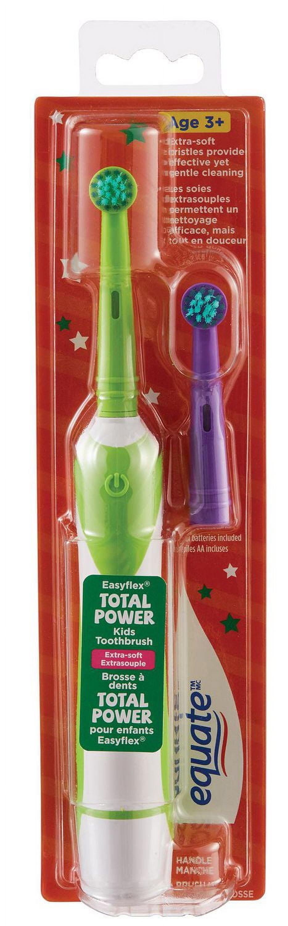 Equate Brosse à dents Total Power pour enfants Easyflex