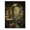 thumbnail image 3 of Designart "Natur retrait at home in Bathroom II" Bathroom Print on Natural Pine Wood, 3 of 5
