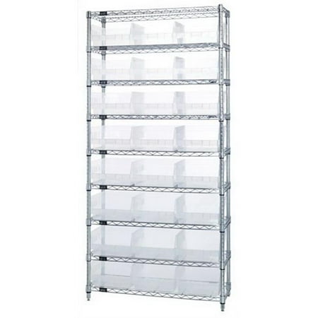 

Wire Shelving Shelf Bin System - 24 Bins