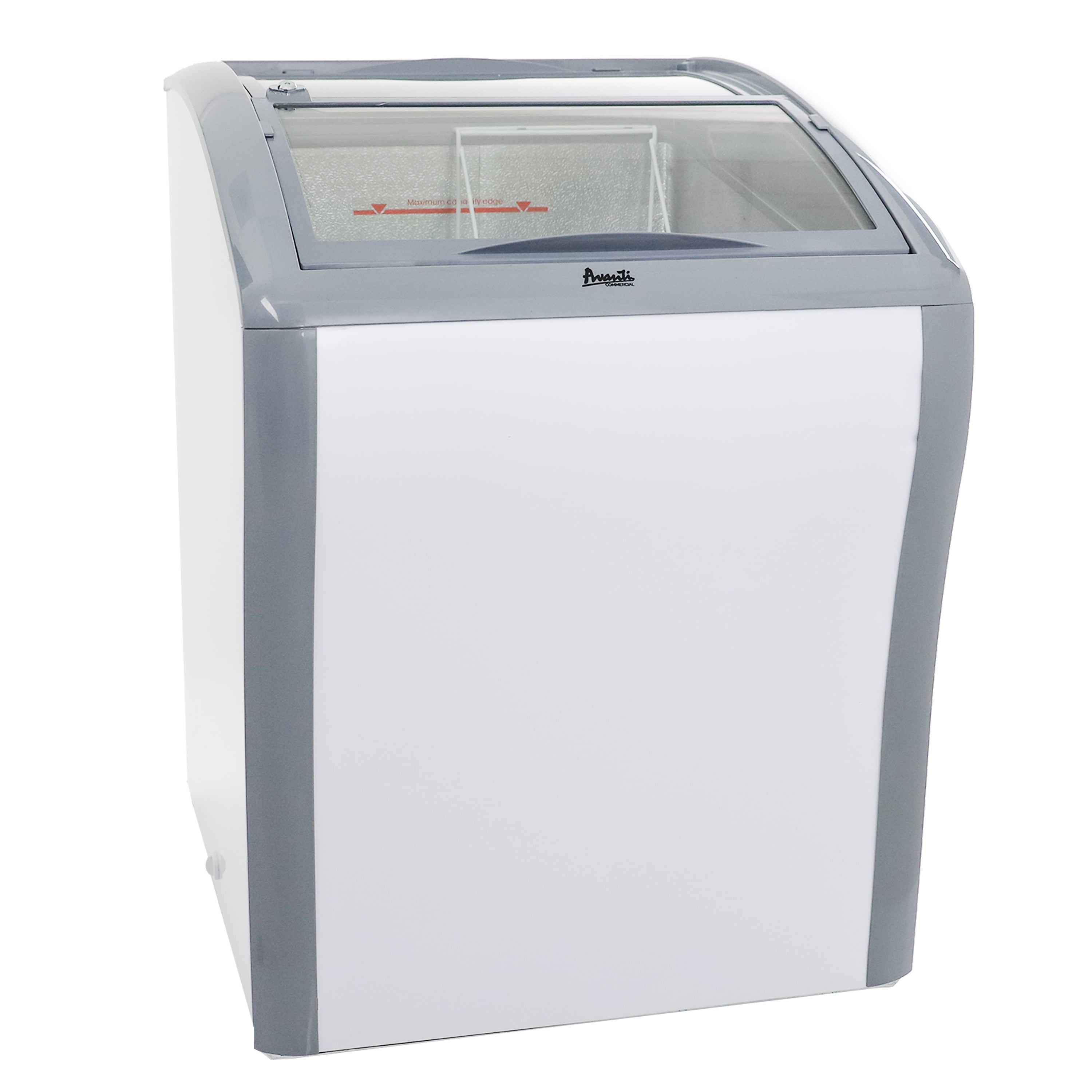 Avanti 4.2 cu ft 1-Glass Door Top-Freezer Refrigerator, Metal