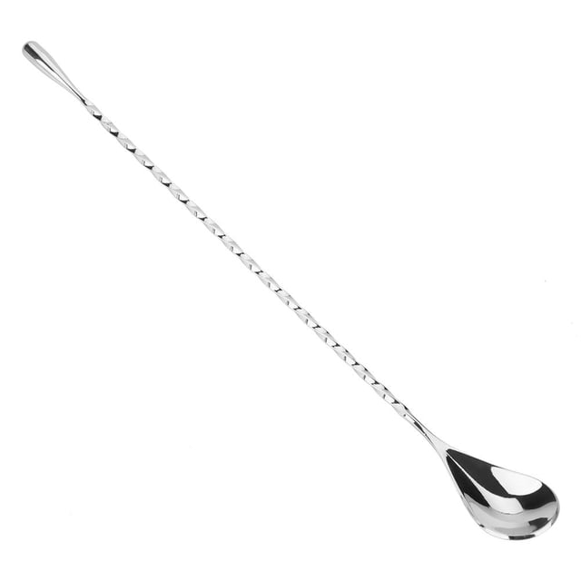 Rdeghly Bar Cuillère de Mélange, Cuillère de Cocktail, 1pc en Acier Inoxydable Cuillère à Cocktail Boisson Outil de Mélange de Café avec une Longue Poignée