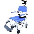 thumbnail image 1 of EZee Life Chaise de Douche Inclinable EZee Life pour Bain et Toilette avec 5 Roulettes en Aluminium Commode, 1 of 4