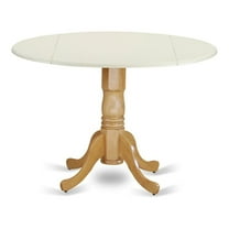 Pemberly Row Traditional Wood Dining Table in White/Oak Finish