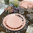 thumbnail image 3 of Balsa Circle 25 Rose Gold Geometric Round 12" Metallic Disposable Dinner Salad Paper Plates Party Events, 3 of 7