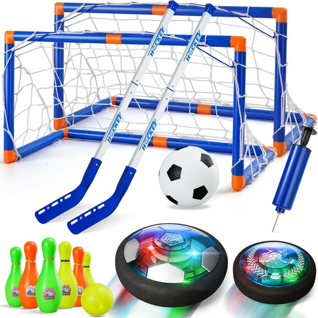 Set de Balón de Fútbol Flotante Nazano 4 en 1 con Luces LED para Niños de 3 a 12 años