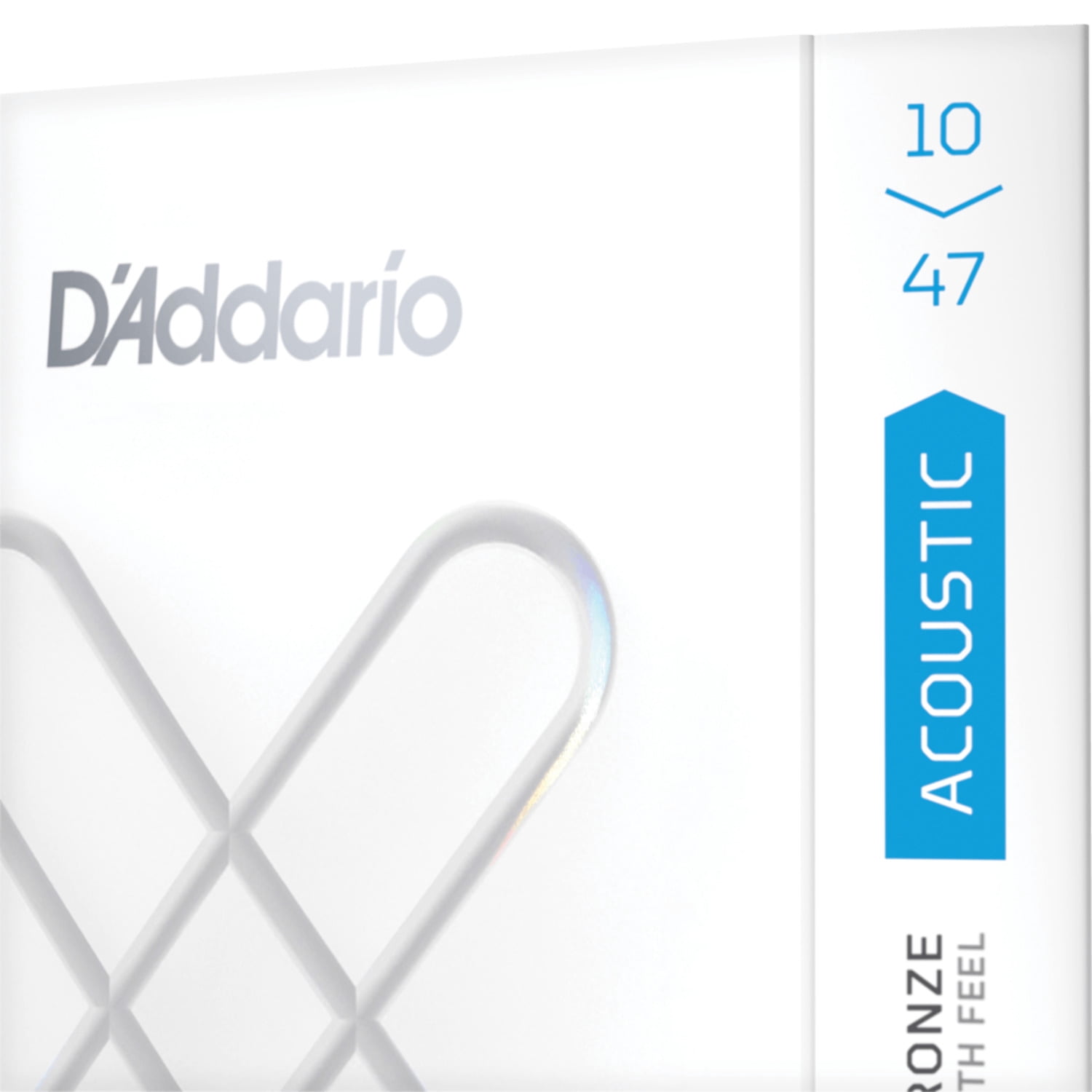 D'Addario XS Acoustic 80/20 Bronze Coated Guitar Strings, 12-String Light (10-47)