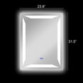 thumbnail image 6 of RADIANCE goods Back Lit Rectangular TouchScreen LED Mirror 3 Color Temperatures 3000K-6000K 32" Height, 6 of 9