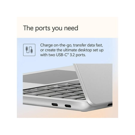 Microsoft - Surface Laptop - Copilot+ PC - 13" Touch-Screen - Snapdragon X Plus - 16GB - 512GB SSD (Latest Model) - Platinum
