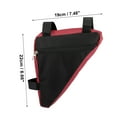 thumbnail image 3 of Unique Bargains Vélo Triangle Sac de Rangement avant Poche Vélo Sac de Rangement pour Route Vélo de Montagne Rouge, 3 of 7
