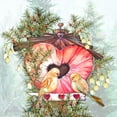 thumbnail image 2 of Diannart 12x12 Gold Ornate Wood Framed with Double Matting Museum Art Print Titled - Lovebirds, 2 of 4