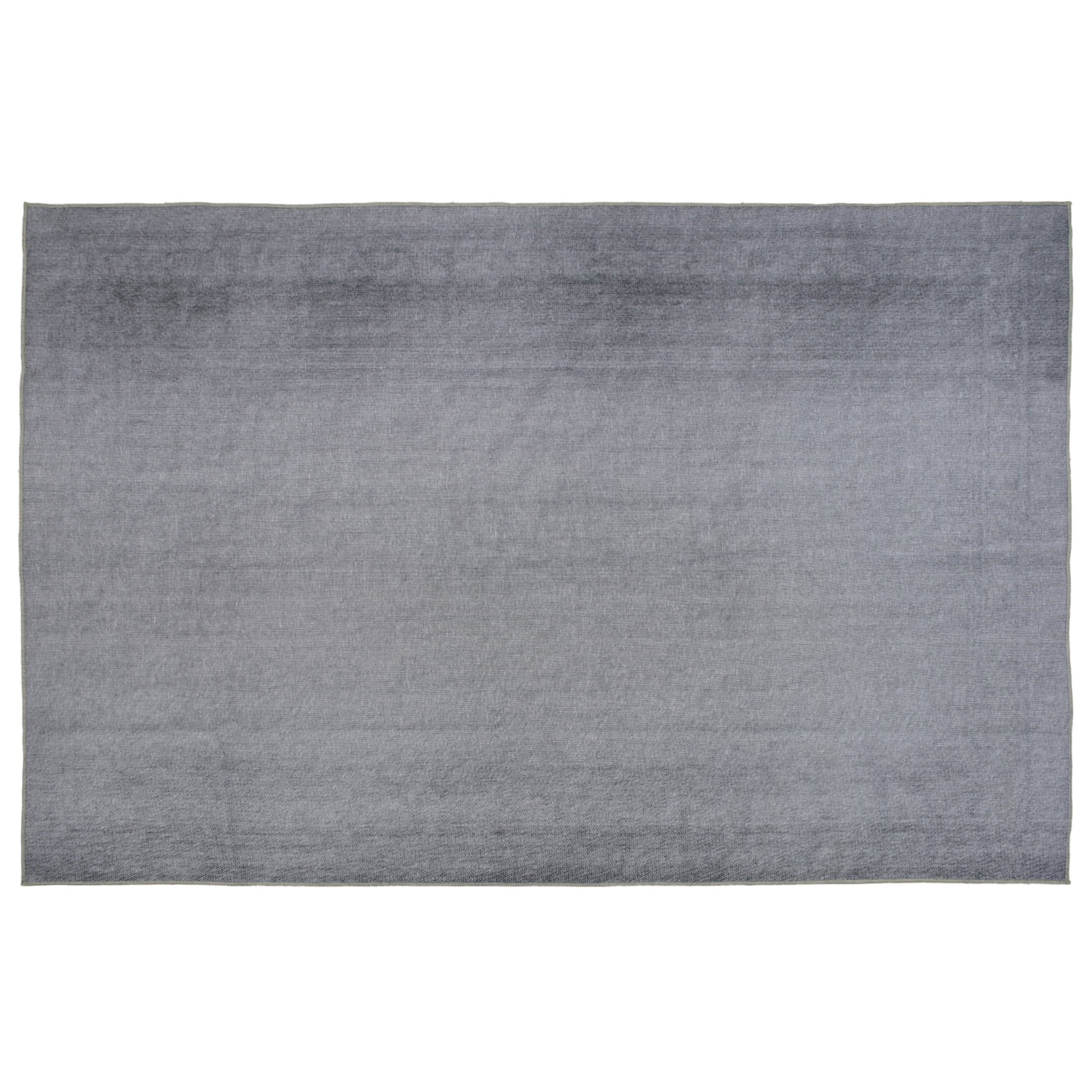 Mainstays Washed Indigo Bordered Tufted Washable Area Rug 5 x 7