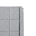 thumbnail image 5 of VECELO Queen Size Adjustable Height Upholstered Headboard, Modern Wingback Headboard with Double Nailhead Trimming and Button Tufting for Bedroom, Light Gray, 5 of 7