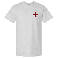 thumbnail image 2 of Trenz Shirt Company Men's Battle Ready Psalm 144:1 Christian T-Shirt Templar Knight Bible Verse-Ash-X-Large, 2 of 2
